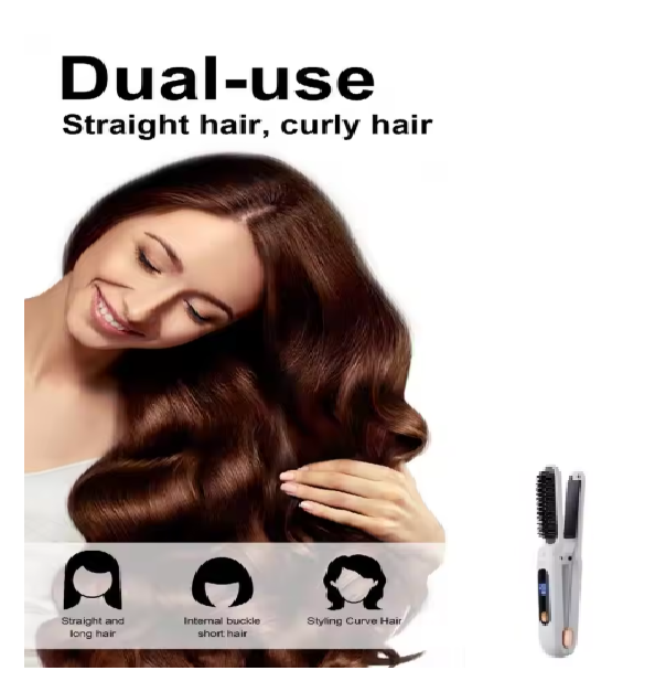 2-in-1 Straightener Hair Comb (XY-286)-Neat